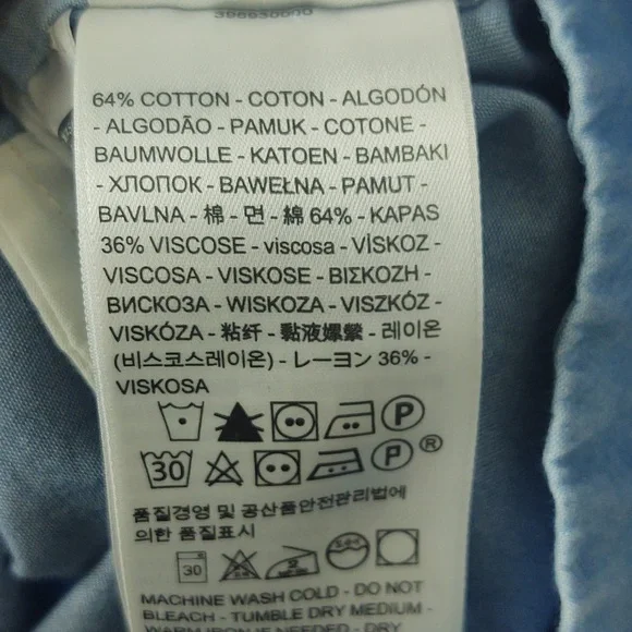 Levi's Chambray Dress Mini Flare Denim NWT Coastal Cowgirl Casual Blue Small - Picture 11 of 15